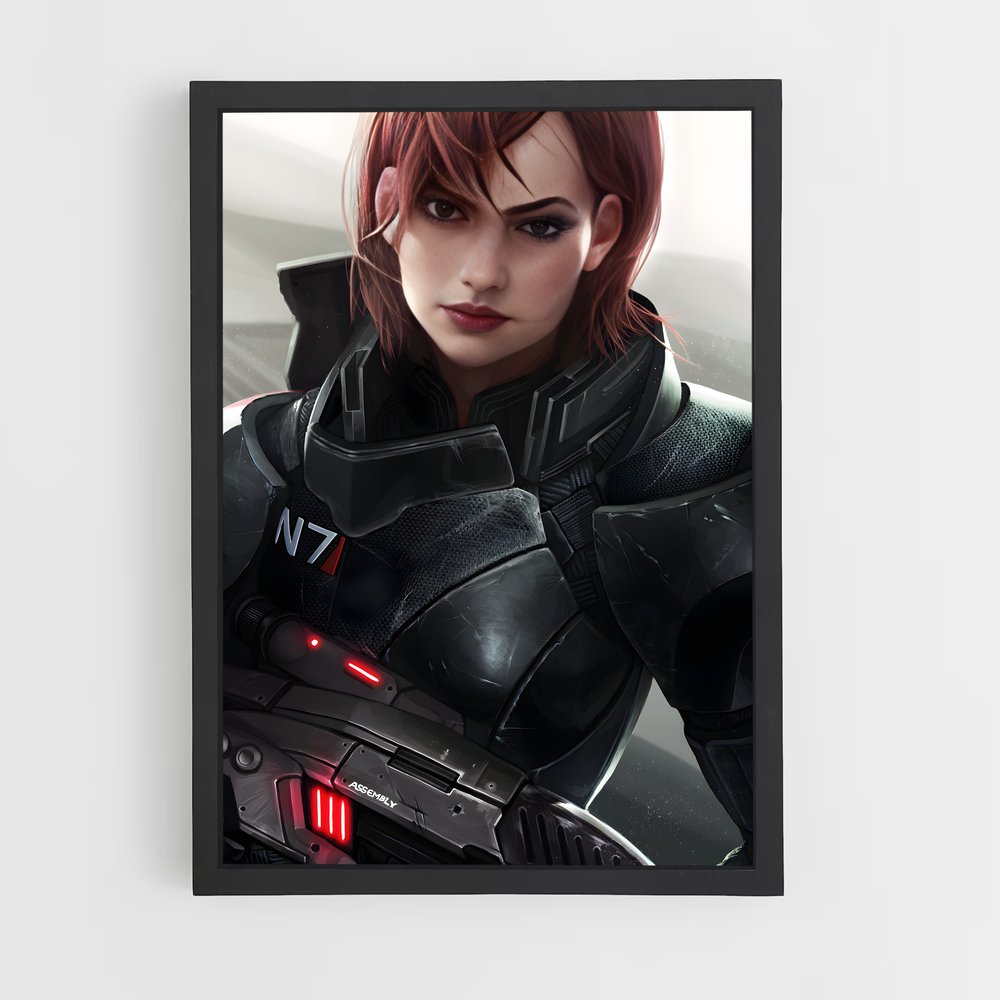 Poster Femme de l'Avant-garde – affiche Mass effect (vue 2)